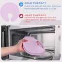 Coldcool Breast Therapy Gel Pack for Hot & Cold Relief - Reusable Lactation Ice Packs for Breastfeeding Engorgement, Post-Surgery Recovery, Mastiti(Purple)