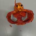 Hodao Lobster With Salt and Pepper Shaker Figurines Decoration Lobster Set with Holder Figurine for Beach Bar or Tropical Kitchen Decor Table Decor By Home Gifts For Mom (Orange)