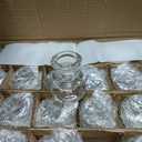 24 Pcs Candlestick Holders Glass Clear Taper Candle Holders 2.2" High Candle Stick for Wedding Centerpieces Decor Party Supplies