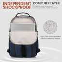 LOVEVOOK Laptop Backpack for Women 18.4 inch,Cute Womens Travel Backpack Purse,Professional Laptop Computer Bag,Waterproof Work Business College Teacher Bags Carry on Backpack with USB Port,Navy Blue