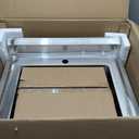 23"W Compact Utility Sink 18/8 Stainless Steel Portable Ergonomic Sinks with 4-Height Adjustable & 360 Swivel Faucet Laundry Room Kitchen Garage Outdoor BBQ RV Basement Hobby Room Bathroom