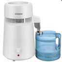 VIVOHOME Water Distiller Countertop 1.6 Gallon/4L 750W Distilled Water Machine with Smart Switch Purifier Filter for Home Office, White