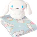 Northwest Cinnamoroll Sweet Treat Cinnamaroll Hugger Pillow & Silk Touch Throw Blanket Set, Stuffed Animal, 50x60 inches and 11 inch Plushie
