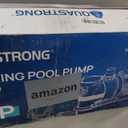 Aquastrong 2HP Above/In Ground Pool Pump High Flow Self Primming Swimming Single Speed Pool Pump, 8200GPH, 115V, Midnight Blue