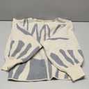 Verdusa Women's Off The Shoulder Sweater Oversized Sweaters Long Sleeve Pullovers Knit Tops Spring Brunch Outfits, Size M