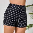 Halcurt Women's 5" High Waisted Swim Board Shorts (Available in Plus) Bikini Swimsuit Bottoms Modest Boyshorts (Blue, XXXL)