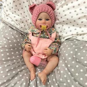 JOYARR Lifelike Reborn Baby Doll, 20 Inch Realistic Real Life Vinyl Newborn Girl Doll Open Eyes, Complete Toy Gift Set Perfect Toy for Kids Age 3+