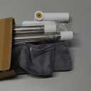 Squeegee Broom for Floor, 18" Heavy Duty Floor Squeegee with Rubber Scrubbing Teeth, 2-in-1 Magic Silicone Broom for Pet Hair, Dust, Water, Tile and Carpet, 61" Long Handle