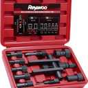 Reywoo Motorcycle Wheel Bearing Puller Set, 8-25mm Motorcycle Wheel Inner Bearing Removal Tool Set, 10 Piece Blind Hole Bearing Puller Tool Kit for Removing Motorcycle Bearings