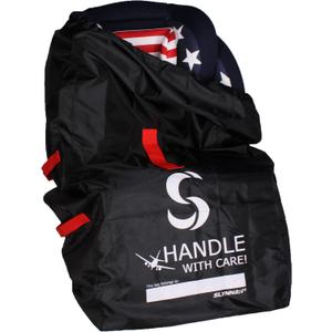 Car Seat Travel Bag for Airplane - Fits Convertible Car Seats, Infant carriers & Booster Seats, Black Upgrade Car Seat Travel Bag for Airplane - Fits Convertible Car Seats, Infant carriers & Booster Seats, Black Upgrade