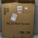 11-Pack 64 Sq.Ft Peel and Stick 3D Wall Panels for Interior Wall Decor, Black Brick Wallpaper