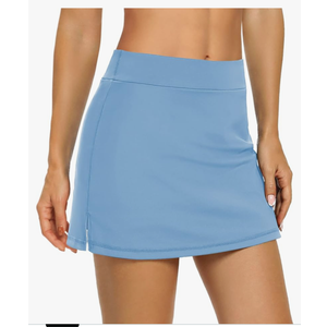 Tennis Skirts for Women Golf Athletic Activewear Skorts Mini Summer Workout Running Shorts, Blue, Large