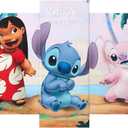 Disney Lilo and Stitch Ohana Means Family 5 Piece Canvas Printed Wall Art Dcor Set, Overall 40"W x 20"H