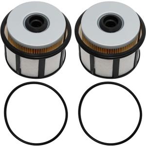 FD-4596 Fuel Filter Element Replacement for Ford Powerstroke Diesel 7.3L 2002-2003 E550 Super Duty 2000-2003 E450 Excursion 1999-2003 E350 F250 F350 F45 FD4596 F81Z9N184AA, 2Pcs