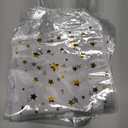 Aliceset 20 Pcs 8 x 8 x 3.15 Inch Clear PVC Gift Bags with Handles Small Gold Foil Star Transparent Star Party Favor Goodie Bags for Baby Shower Birthday Wedding Candy Snack Gift Wrapping