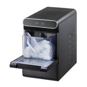 VEVOR Nugget Ice Maker, 37lbs/24H Pebble Ice Maker with Self Cleaning, Chewable Ice Maker with Ice Scoop and Basket, Stainless Steel Ice Machine with Convenient Ice Transfer for Home Kitchen Office