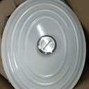 Le Creuset Enameled Cast Iron Signature Oval Dutch Oven, 8 qt., White