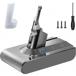 BOTKK Upgraded 21.6V V8 Battery Replacement for Dyson V8 SV10 Battery tt9 Compatible with V8 Animal Absolute Motorhead Fluffy 215681 Vacuum Cleaner