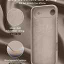 OTOFLY Magnetic for iPhone 17 Air Case,Compatible with Magsafe,Classic Liquid Silicone Mobile Phone Case,Integrated Camera Control Button,Anti-Scratch Microfiber Lining, Light Coffee Brown