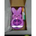 The Eggmazing Egg Decorator - Peeps Bunny - Arts and Craft Set Includes 6 Colorful Quick Drying, Non-Toxic Markers - Purple - Packaging May Vary
