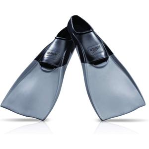 Speedo Unisex-Adult Swim Training Fins Rubber Long Blade (Black SIOC)