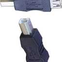 USB 2.0 A Female to USB B Male Print Adapter Converter AF/BM Adapter Plug 2 PCS