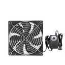 12V 120mmx25mm 4.72inch Small Dual Ball Bearing Window Fan IP44 Moisture-Proof PC Case Fans with Adjustable Speed Controller 3V-12V 1000-3000RPM for Compact Spaces
