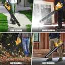 Ultra-Lightweight Cordless Leaf Blower(No Battery) Compatible with Dewalt 20V MAX Battery - 400 CFM/130 MPH Battery Powered Handheld Blower for Deck, Patio, Driveway,Yard,Garage Cleaning (Tool Only)