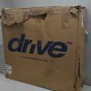 Drive Medical Silver Sport 1 Folding Transport Wheelchair - Lightweight Mobility Support - Full Armrests - Removable Swing-Away Footrests - Durable Steel Construction - Compact Folding Frame - Black