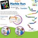 Learning Resources Tumble Trax Magnetic Marble Run - STEM Toys, Marble Runs for Kids 4-8, Marbles for Kids, Gravity Maze, Marbles Game, Ball Maze Toy, STEM Magnetic Track Toy