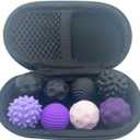 Fidget Toys for Adults and Kids- 8 Pack Magnetic Balls Sensory Toys for Anxiety ADHD Autism Relief - Silent Stress Balls with Case - Desk Toys for Focus (Black N Purple)