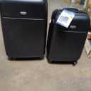 Northpack Set 20IN & 24IN Hardside Spinner Luggage, Black