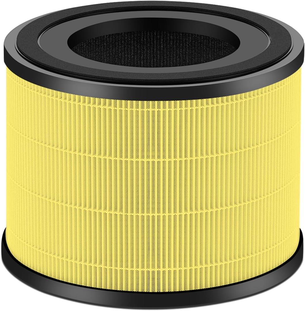AP-S0610L H13 True HEPA Filter Replacement Filter,Compatible with MOOKA AP-S0610L Air Purifier,for Home Large Rooms up to 1200ftYellow
