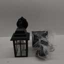 2-Pack Outdoor Wall Lanterns, Exterior Wall Sconce Light Fixture, Waterproof Anti-Rust Aluminum Porch Lights, Clear Glass Black Wall Mount Lighting, E26 Socket Wall Lamps for House(Bulb not Included)