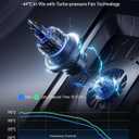 Ilano V12 Ultra Laptop Cooling Pad with Smart Software Control, RGB Gaming Laptop Fan Cooler Stand, 5.5" Turbo Fan, Adjustable Speed, 3-Port USB 3.0 Hub, 3 Height Stands, for 15.6"-19" Laptops, Black