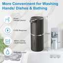 Automatic Foaming Soap Dispenser,4-Level Adjustable Foam, Wall Mount, USB Rechargeable,12.8oz/ 380ml,Touchless Hand & Dish Soap Dispenser for Bathroom, Kitchen, Hotel, Restaurant