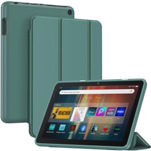 Famavala Case Cover for 8" Amazon Fire HD 8 Tablet (12th/10th Generation, 2024/2022/2020 Release), with Auto Wake/Sleep (Emerald) (Emerald)