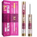FOLIVIVE 3-in-1 Lash, Brow & Hairline Growth Serum – Eyelash & Eyebrow Growth Serum for Thicker Lashes, Fuller Brows & Hairline Boost – Natural Lash Enhancer for Women & Men – Vegan, Cruelty-Free(8ml) EXP: 08/23/2028