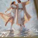 Jesus and Woman Dancing On Water Canvas Wall Art Jesus with Girl Wall Decor Pictures Christian LDS Art poster Prints for Living Room Bedroom Church Home Decorations 16x24in Ready to Hang