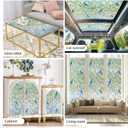 Window Privacy Film Stain Glass Window Film Rainbow Window Film Window clings Non-Adhesive Reusable Decorative for Room (Colorful Birds on Vines, 17.5 X 157.4 in)