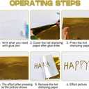 8-PackBriartw Laser Printer & Laminator Compatible Toner Reactive Foil | 16.4ft x 7.6in Per Roll Transfer Foil Paper Bundle | Perfect for DIY Crafts,Embossed Cards,Sparkly Craftwork,Scrapbooking (Grass green,Titanium gray,Light purple,Brown,White,Green,Purple,Bits of silver)