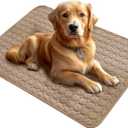 Dog Bed Mat - Washable Pet Furniture Protector with Anti-Slip Bottom for Dogs and Cats, 59 x 40 Inch,Khaki