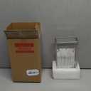 HighFree Vintage Glass Box with Lid - Clear Jewelry Glass Display Box Keepsake Box - Home Decor Decorative Box for Trinket Rings Bracelet (Silver, Medium)