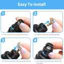 Nail Grinder for Dogs Rechargeable USB Charging Pet Nail Grinder for Dogs and Cats N-ail Trimmer with LED Light & 3 Speeds(1+2*Replacement Head)