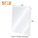 Egofine Plexiglass Sheets Acrylic Sheets 20 Pack of 12x16’’ 0.04 Thick Clear Plastic Cast Transparent Plexi Glass for Crafting Projects, Replacement Picture Frame Glass, DIY Display, Easy to Cut