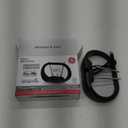 GE Modern Loop Rabbit Ears Indoor TV Antenna, 15 inch Extendable Dipoles, 4K 1080P VHF UHF, Tabletop Antenna, Digital HDTV Antenna, Smart TV Compatible, 4ft Coaxial Cable, Black, 33675