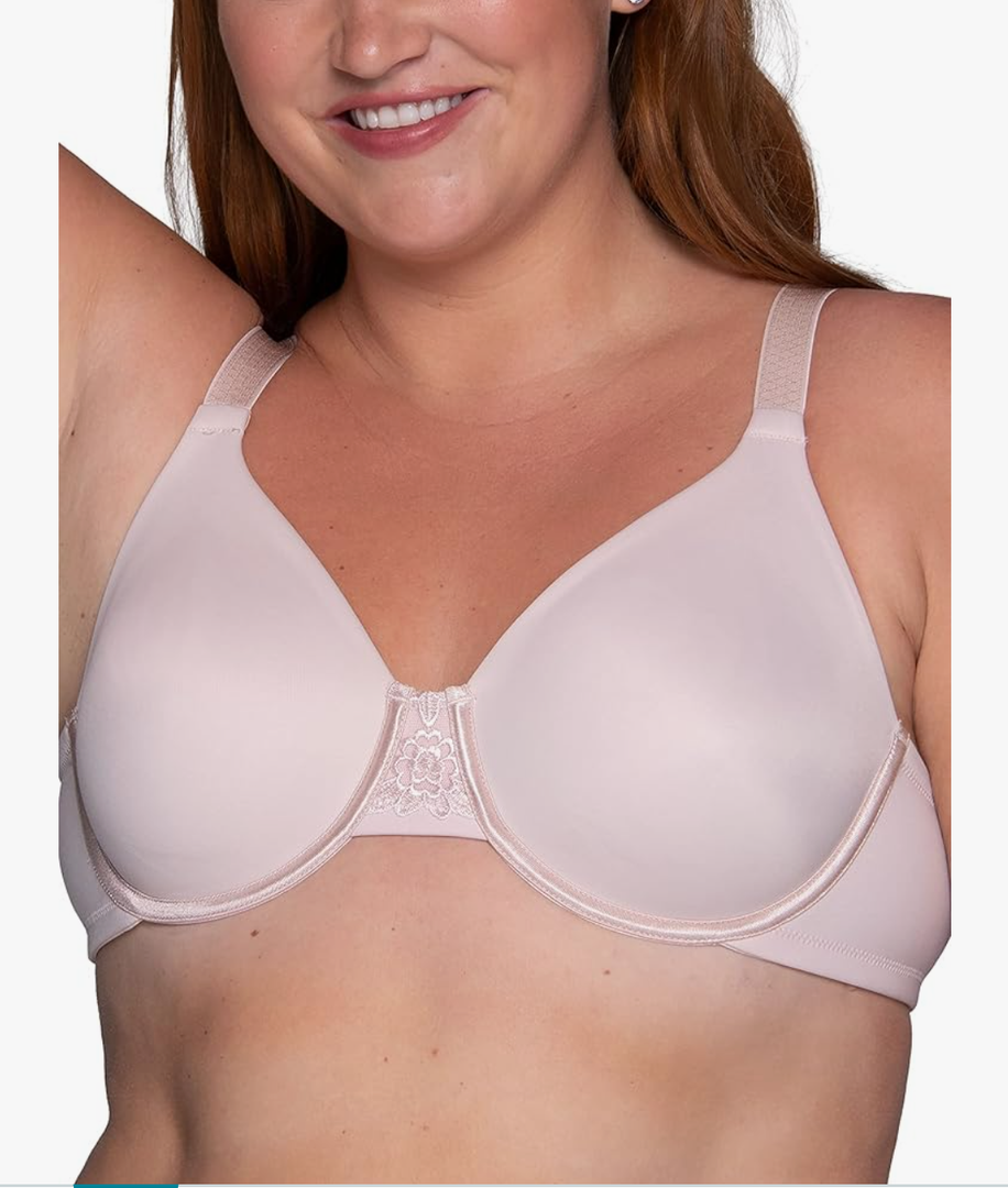 Vanity Fair Women's Beauty Back Smoothing Minimizer Bra, Minimizes Bust Line up to 1.5", Non Padded Cups up to H 32DD