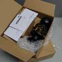 Exterior Door Lock Set with Deadbolt, Single Cylinder Deadbolt Lock and Door Knob Set, Keyed Alike Door Locks for Front Door,Matte Black Door Knob and Deadbolt Set(2Pack Set)