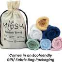 MUSH Rayon Derived from Bamboo Face Towel Washcloth | Ultra Soft, Absorbent Towel for facewash, Gym, Pool, Travel, Spa, and Yoga | 500 GSM 13 x 13 Inches | Pack of 9, Olive