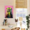 ISXGDWFH Dopamine Animal Otter Drinking Cocktail Minimalist Art Animal Lover Preppy Dorm Decor Fashion Poster Canvas Wall Art Print Bedroom Living Room Bathroom Weird Animal Art (16x24inch Framed, A03)